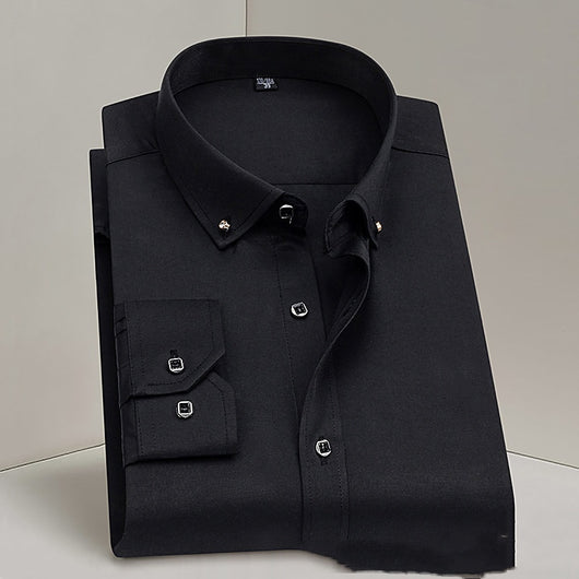 Camisa Blanca Profesional para Hombre sin Planchado - Ideal para Bodas y Eventos Formales - Image 9