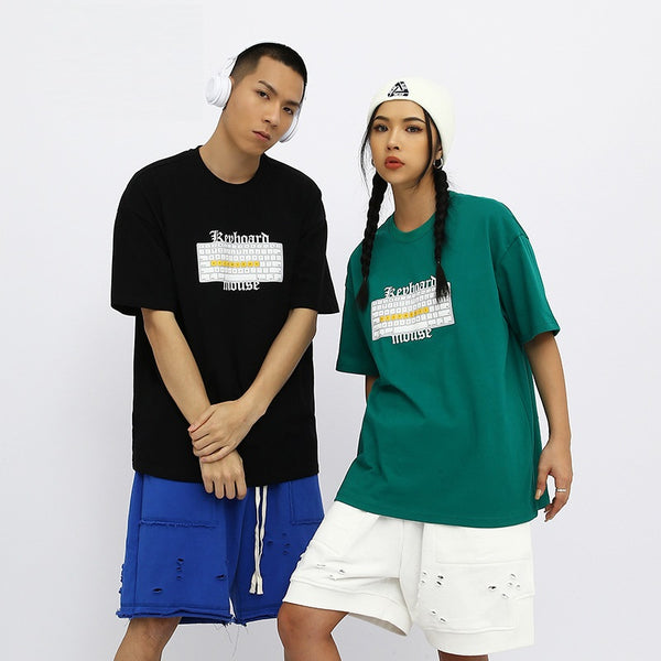 Playera Unisex Estampado Digital Teclado - Manga Corta