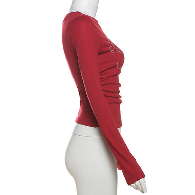 Blusa Fuera del Hombro con Detalle de Letras y Escote Asimétrico - Image 18