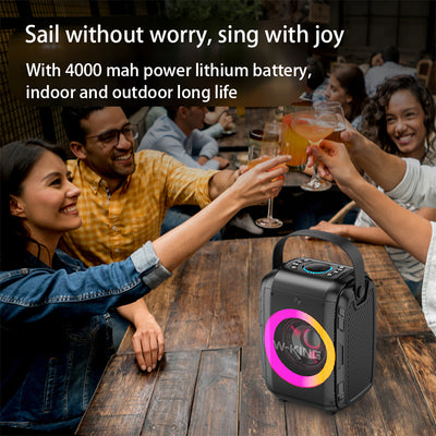 Parlante Bluetooth Portátil con Luz LED Circular y Sonido de Rango Completo - Image 13