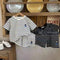 Conjunto Infantil Osito a Rayas - Playera y Shorts