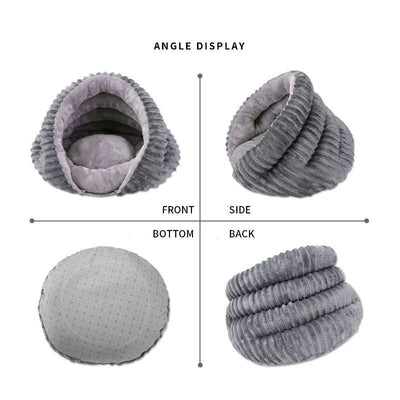 Cama Túnel Concha para Gatos - Nido Cálido y Acogedor Todo Clima - Image 8