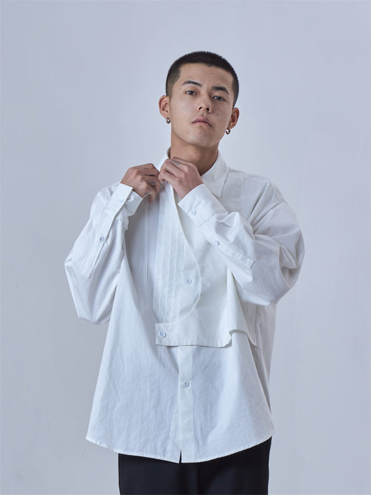 Camisa Suelta Deconstruida para Hombre - Diseño Trendy - Image 3