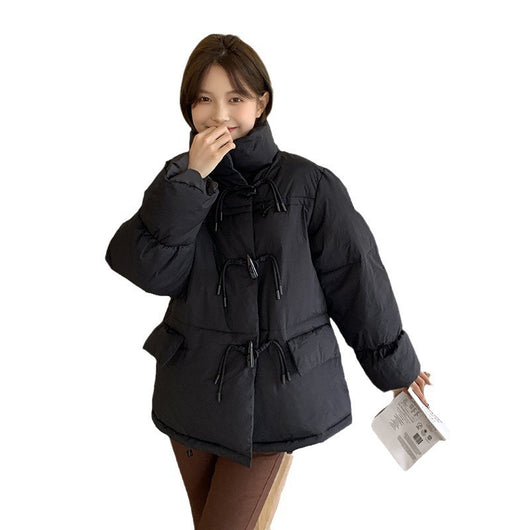Chaqueta Acolchada Estilo Coreano con Cuello Alto para Mujer - Image 5