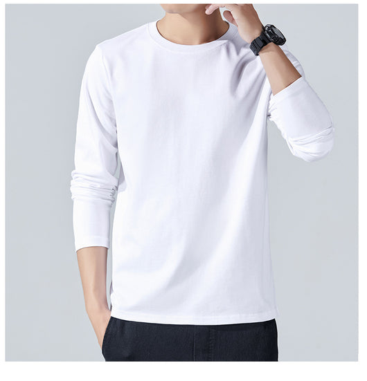 Camiseta Manga Larga Básica de Algodón para Hombre - Image 17
