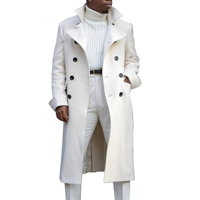 Abrigo Trench Coat Doble Botonadura para Hombre - Otoño e Invierno - Image 10