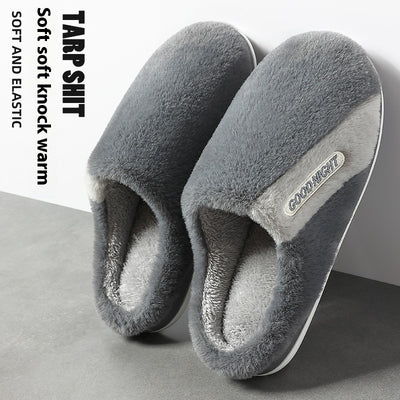Pantuflas de Algodón Cálidas para Hombre con Suela Antideslizante - Image 6