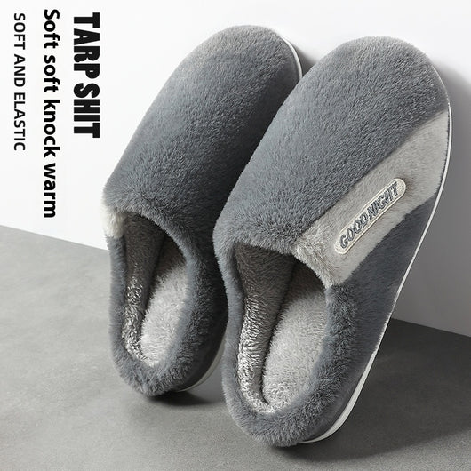 Pantuflas de Algodón Cálidas para Hombre con Suela Antideslizante - Image 6