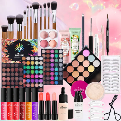 Paleta Portátil de Sombras y Brillo Labial Multifuncional - Image 12