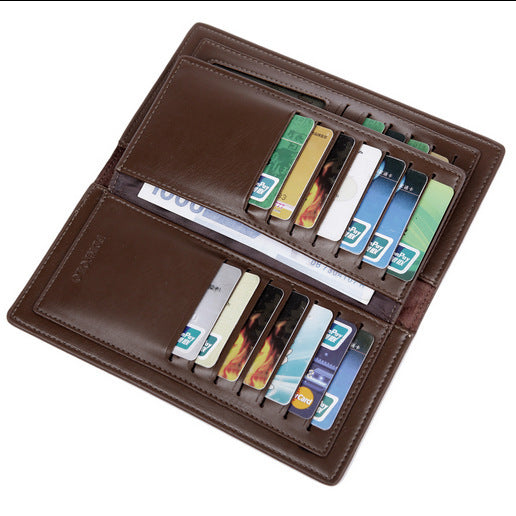 Billetera de Cuero para Hombre con Múltiples Compartimentos
