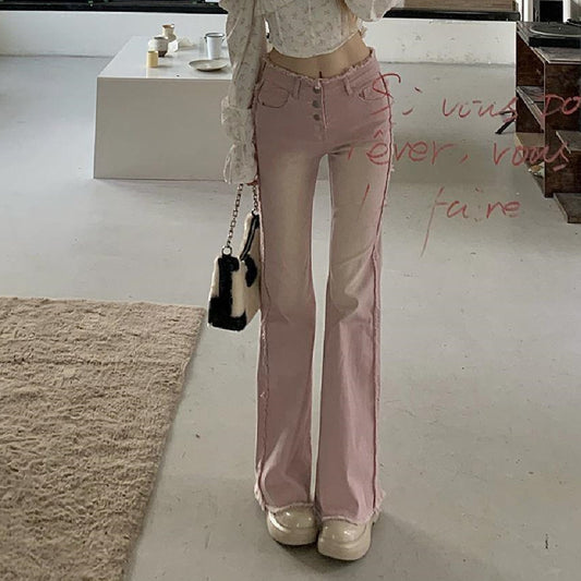 Jeans Acampanados Talle Alto Reductores para Mujer - Colección Verano