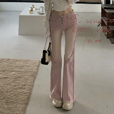 Jeans Acampanados Talle Alto Reductores para Mujer - Colección Verano