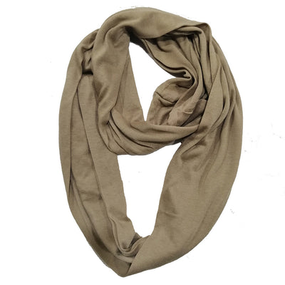 Pañuelo Funcional para Mujer con Bolsillo Cremallera y Jersey Liso - Image 23