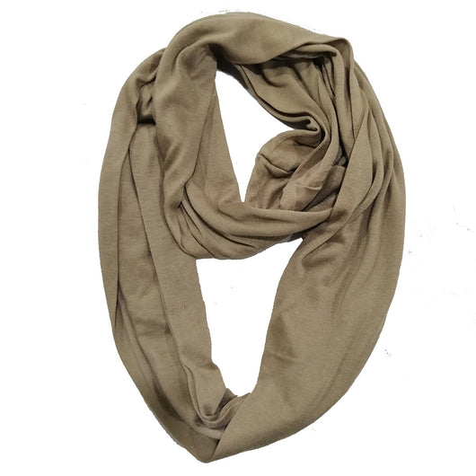 Pañuelo Funcional para Mujer con Bolsillo Cremallera y Jersey Liso - Image 23