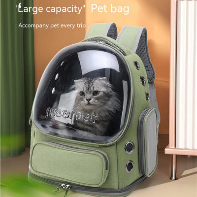 Mochila Transportadora Respirable para Mascotas - Diseño Espacial Portátil - Image 2