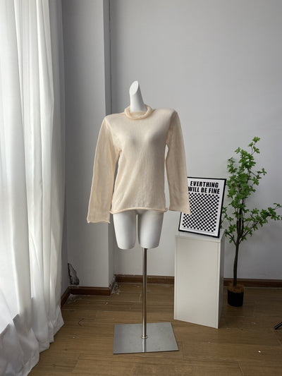 Suéter Tejido Holgado con Diseño Calado y Mangas Largas - Image 10