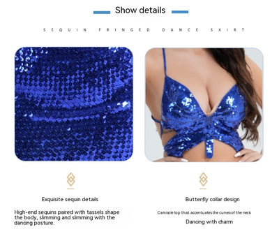 Top Sostén con Lentejuelas y Diseño de Mariposa - Image 19