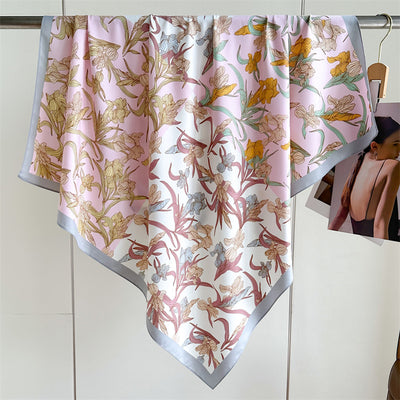 Pañuelo de Seda Estampado Cuadrado Premium Twill - Image 76