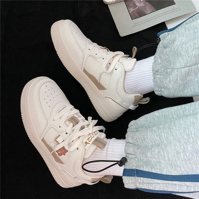 Tenis Blanco Kawaii Estilo Japonés con Suela Gruesa - Image 6