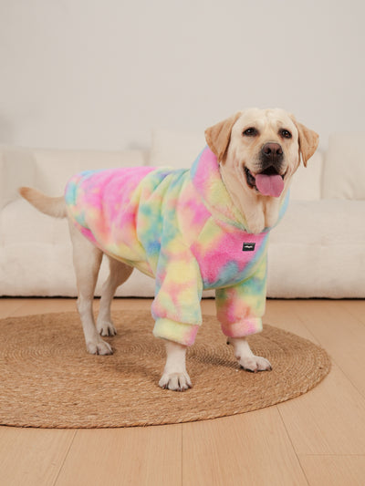 Suéter para Perro Tie-Dye Arcoíris con Patrón de Conejo - Image 10