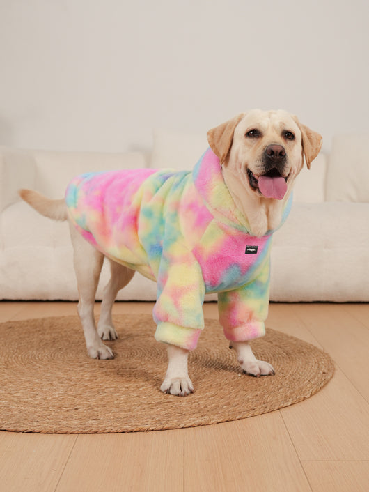 Suéter para Perro Tie-Dye Arcoíris con Patrón de Conejo - Image 10