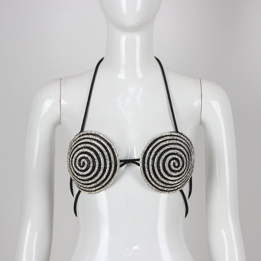 Top Halter Casual con Diamantes y Tirantes Finos - Image 7