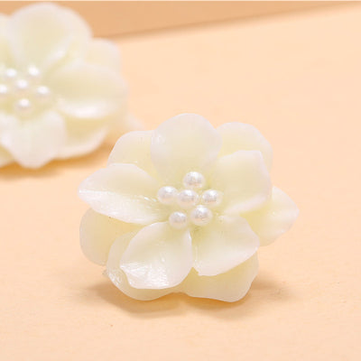 Aretes de Perla Blanca Minimalista Elegancia Fresca - Image 5