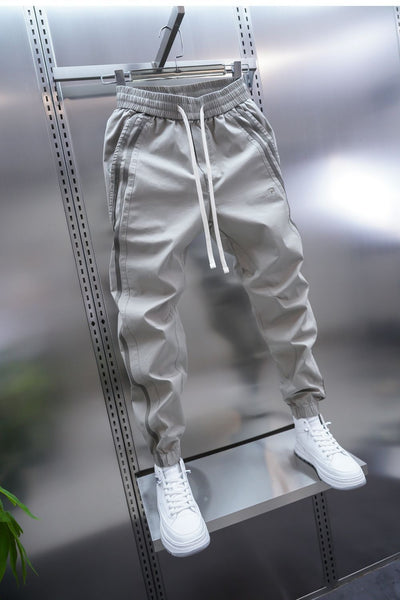 Pantalones Casuales Holgados a Rayas para Hombre - Image 9