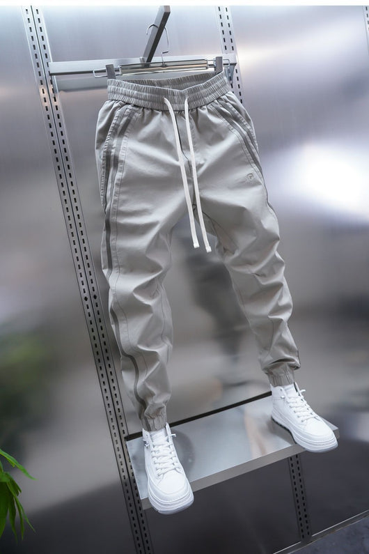 Pantalones Casuales Holgados a Rayas para Hombre - Image 9