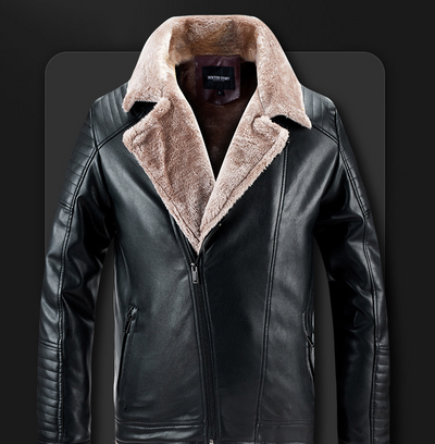 Chaqueta Slim Fit con Solapa y Forro de Terciopelo Acolchado - Image 5