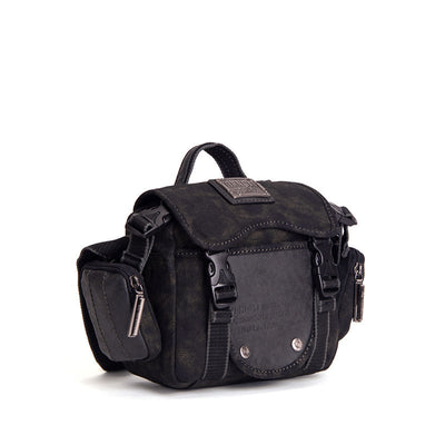 Bolsa Bandolera de Lona para Hombre - Maletín Retro Casual Crossbody - Image 9