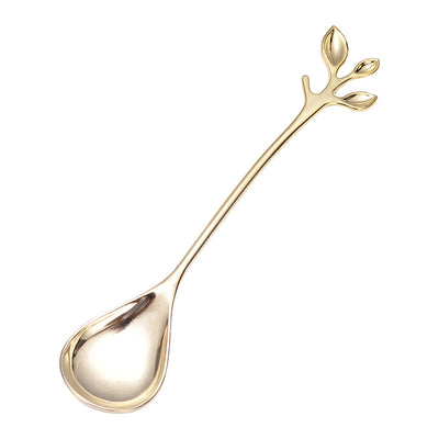 Cuchara Decorativa para Postres - Diseño de Hoja Pequeña - Image 10