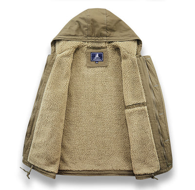 Chaqueta Casual de Algodón con Solapa para Hombre - Image 5