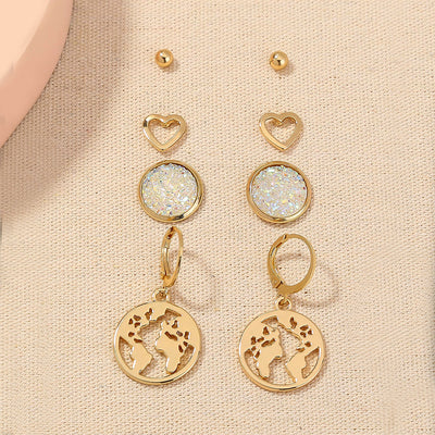 Aretes de Resina con Corazones de Amor - Image 2