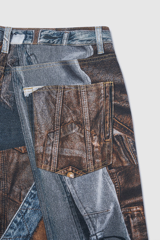 Jeans Vintage con Estampado Digital y Parches Estilo Urbano Americano - Image 14