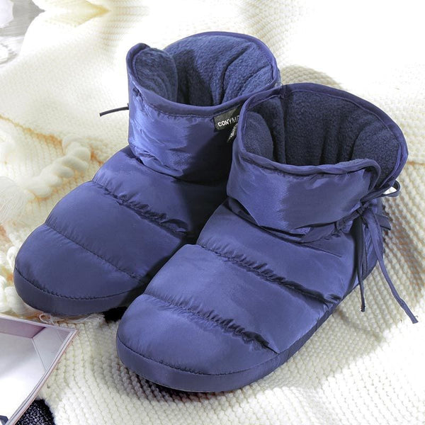 Bolsa Térmica para Mujer Otoño-Invierno con Pantuflas de Algodón Acolchado Antideslizantes