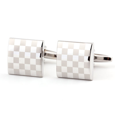 Gemelos Cuadrados de Cuadros para Hombre - Diseño Clásico Francés - Image 7