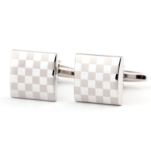 Gemelos Cuadrados de Cuadros para Hombre - Diseño Clásico Francés - Image 7