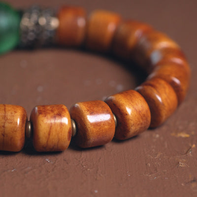Pulsera Étnica Retro de Hueso de Res Ahumado - Image 3