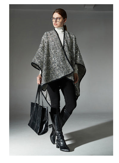 Chal de Lentejuelas Plateadas para Mujer - Elegancia Brillante - Image 18