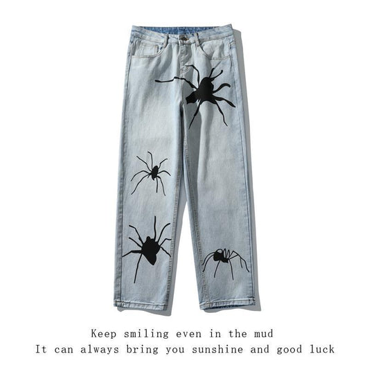 Jeans Estampado Araña Diseño Urbano para Hombre - Image 5