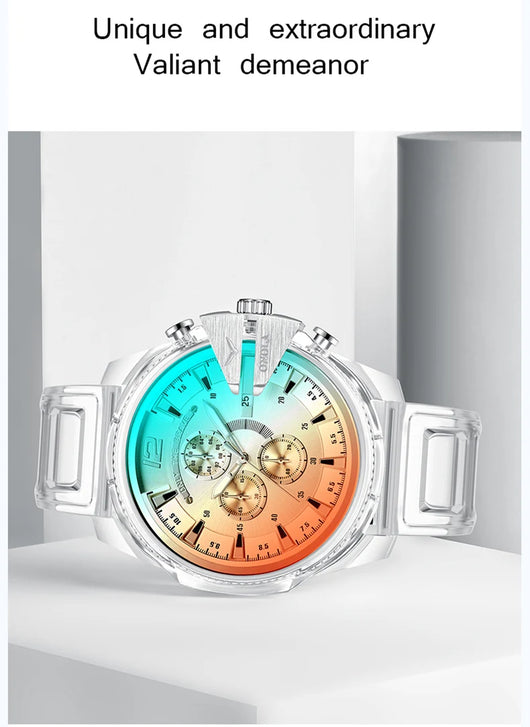 Reloj de Cuarzo Impermeable Unisex con Correa de Plástico - Image 16