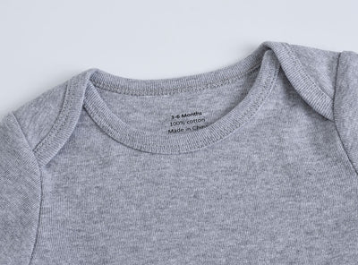 Mameluco Largo de Algodón para Bebé - Diseño Liso Otoño - Image 11