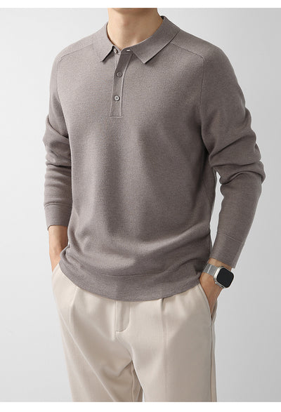 Suéter de Punto Casual en Lana de Cordero - Diseño Liso y Moderno - Image 25