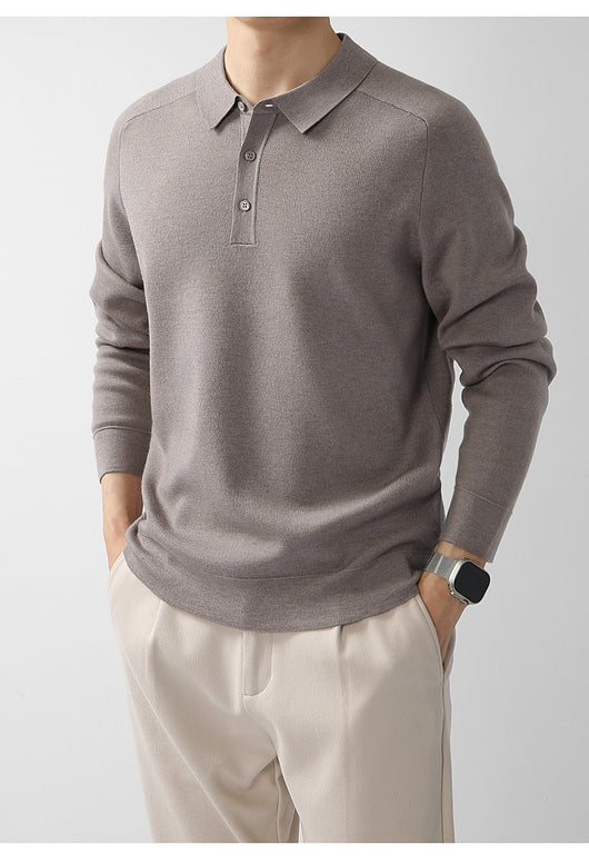 Suéter de Punto Casual en Lana de Cordero - Diseño Liso y Moderno - Image 25