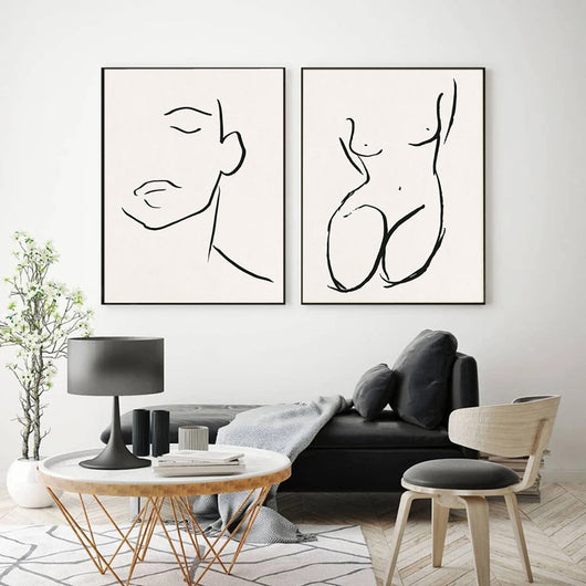Cuadro Decorativo Abstracto Nórdico con Plantas - Arte Moderno para Pared - Image 12