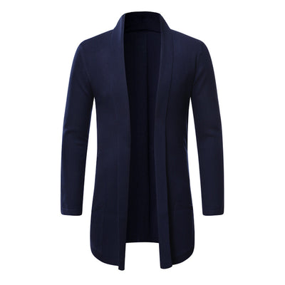Cardigan Suéter Tejido Tipo Trench Coat para Otoño - Image 7
