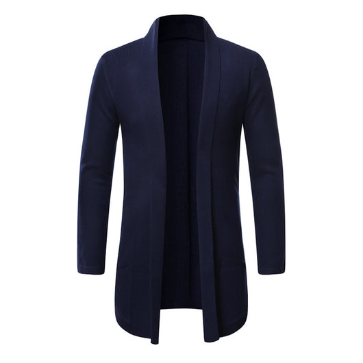 Cardigan Suéter Tejido Tipo Trench Coat para Otoño - Image 7