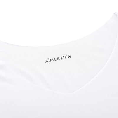 Playera Casual Modal de Manga Corta Color Sólido para Hombre - Image 2