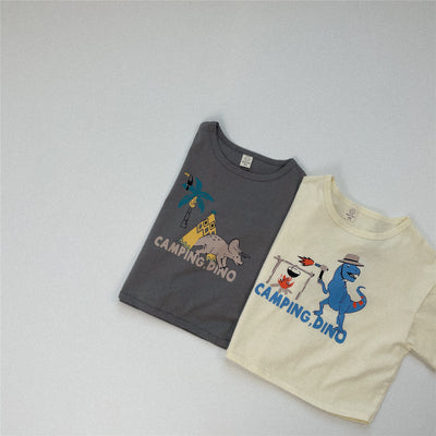 Playera de Algodón con Diseño Dinosaurio de Manga Corta - Image 7